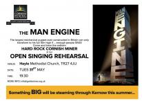 The largest mechanical puppet ever built in Britain is coming to Hayle, but he can only transform if people SING!